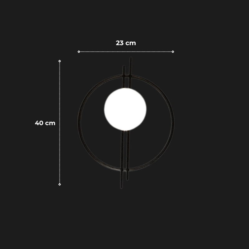 applique murale boule verre  4