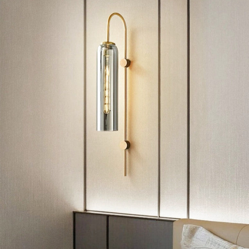 applique murale laiton dore