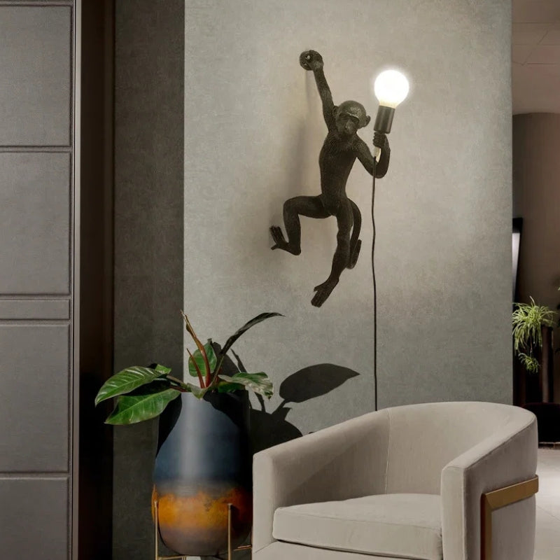 applique murale singe