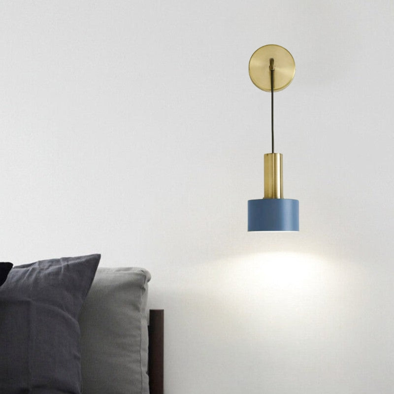 Applique murale bleue 
