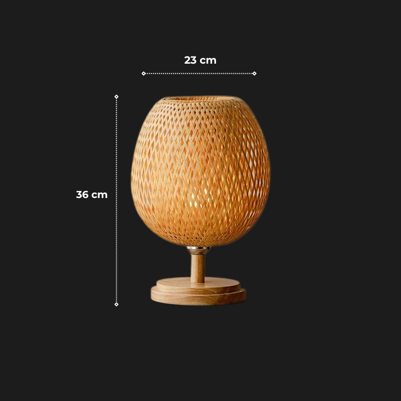 lampe a poser bambou  5