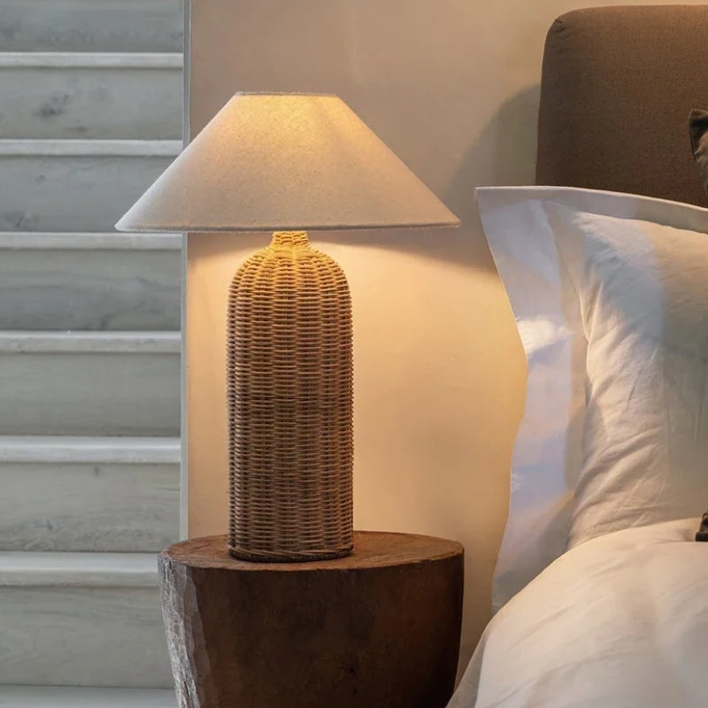lampe a poser cannage 