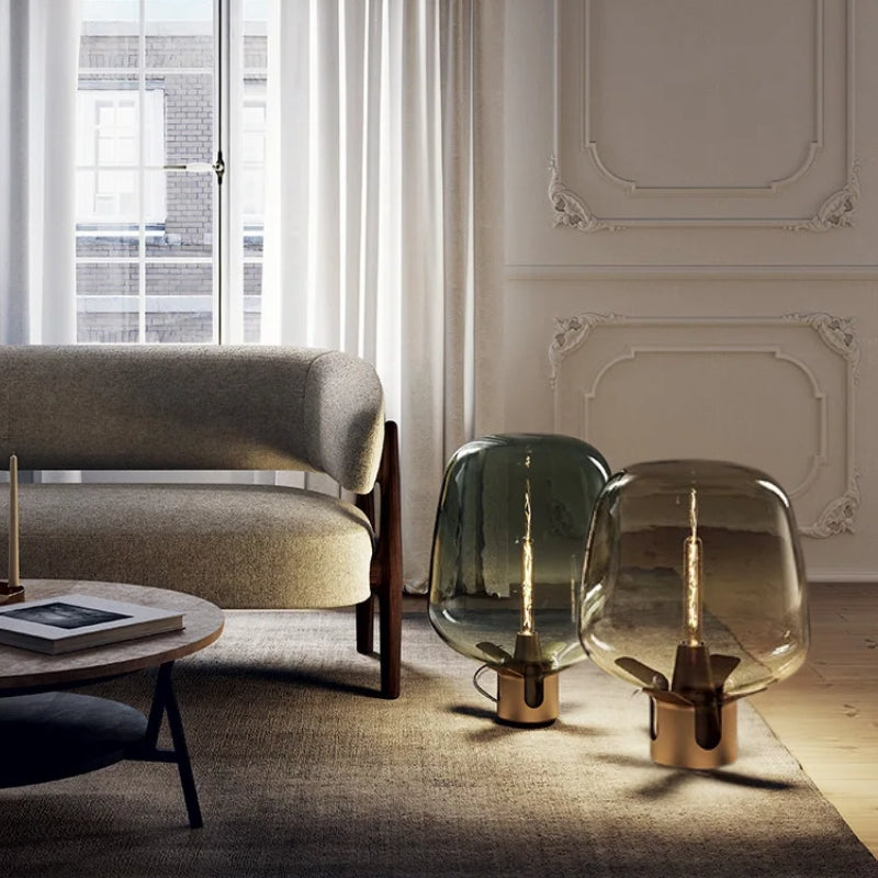 lampe a poser transparente 