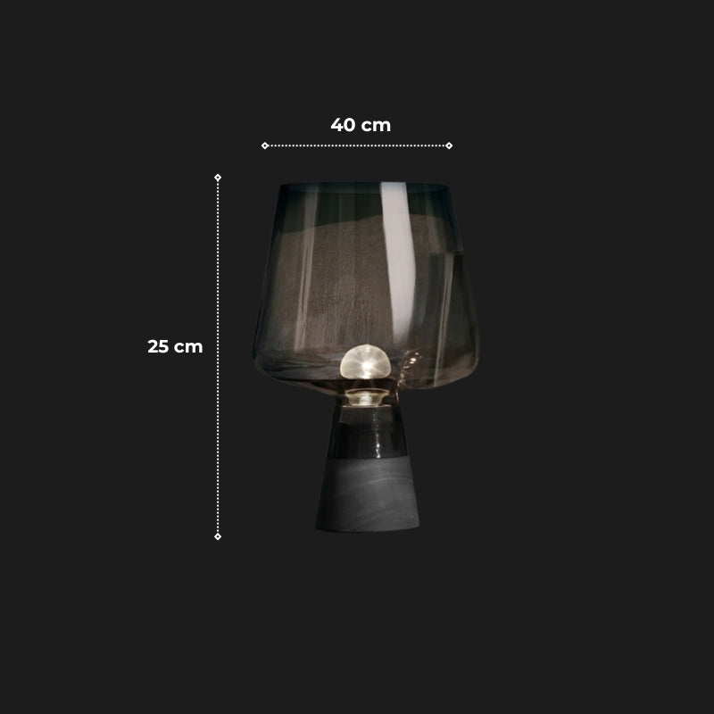 lampe a poser verre souffle 7