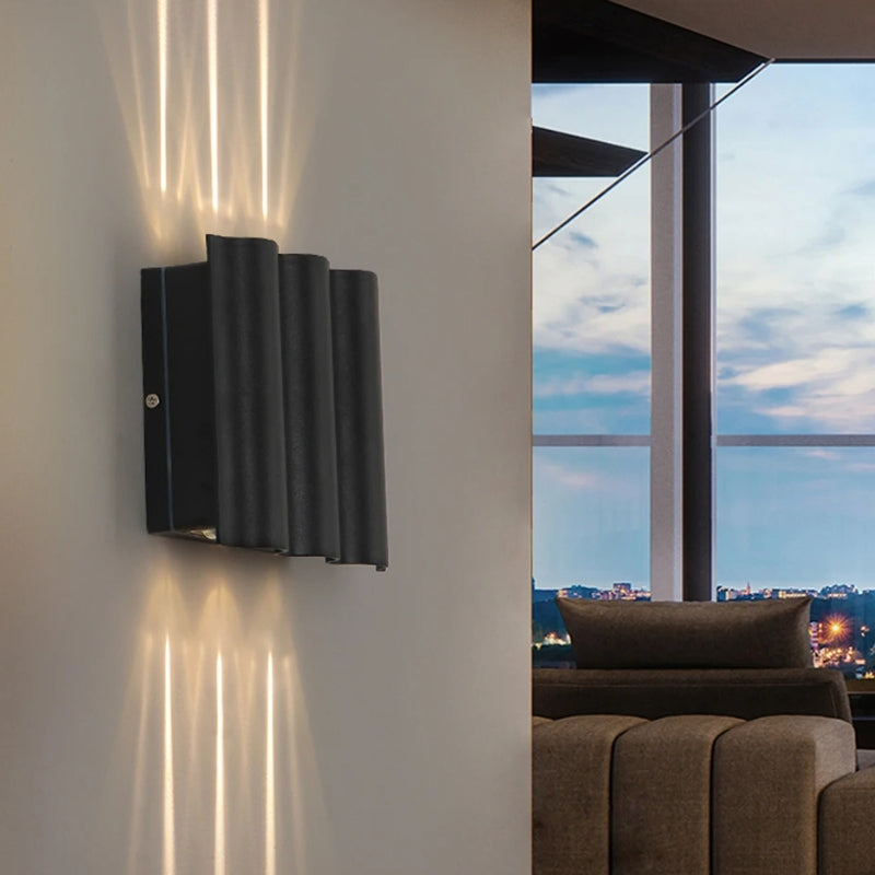 luminaire exterieur sur muret 2