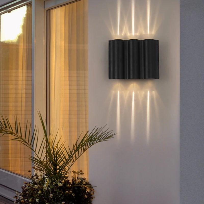 luminaire exterieur sur muret 3