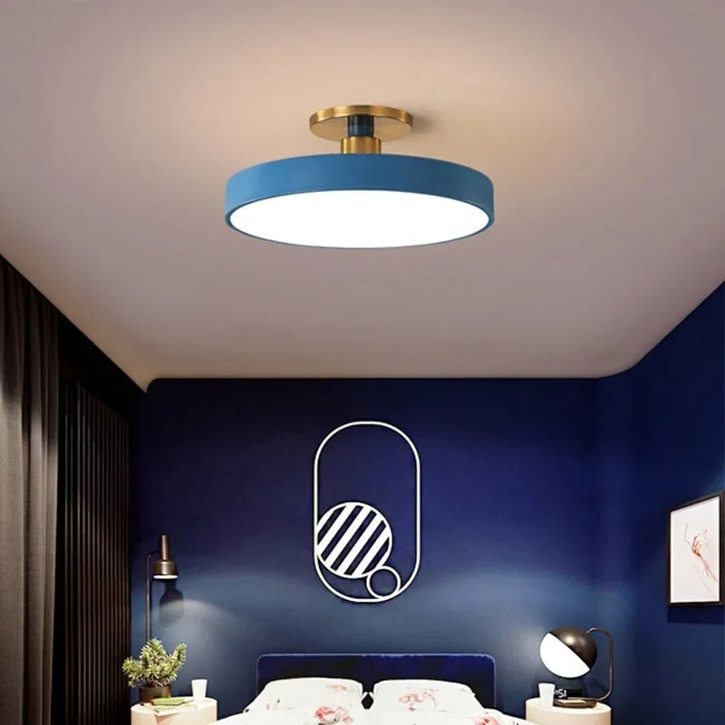 Plafonnier bleu 1