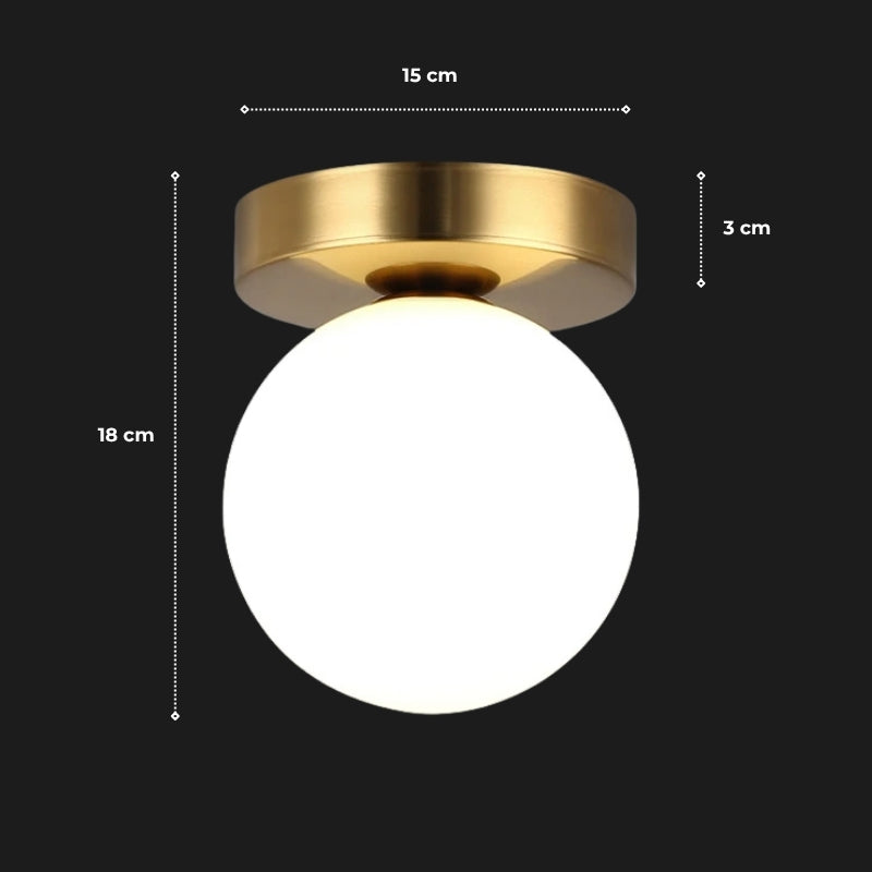 Plafonnier globe 8