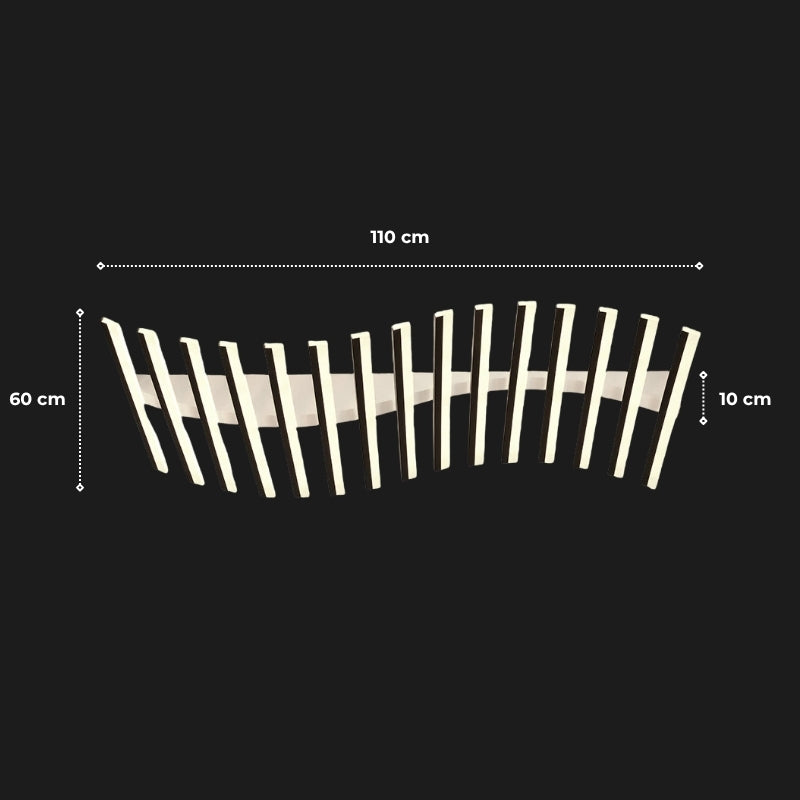 Plafonnier long 7