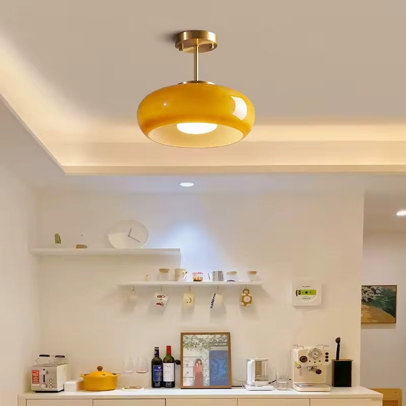 Plafonnier orange 6