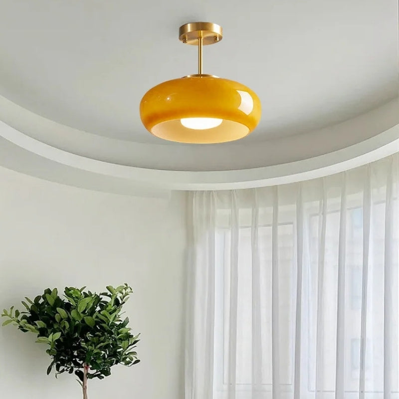 Plafonnier orange 7