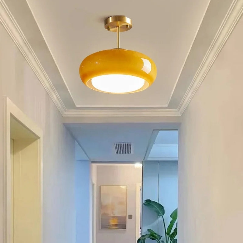 Plafonnier orange 8