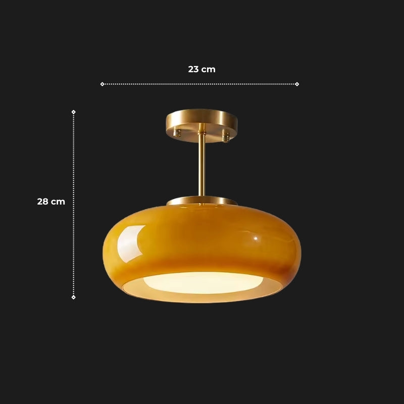 Plafonnier orange 9
