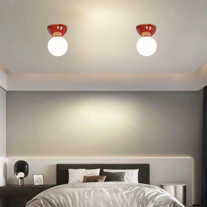 Plafonnier rouge 7
