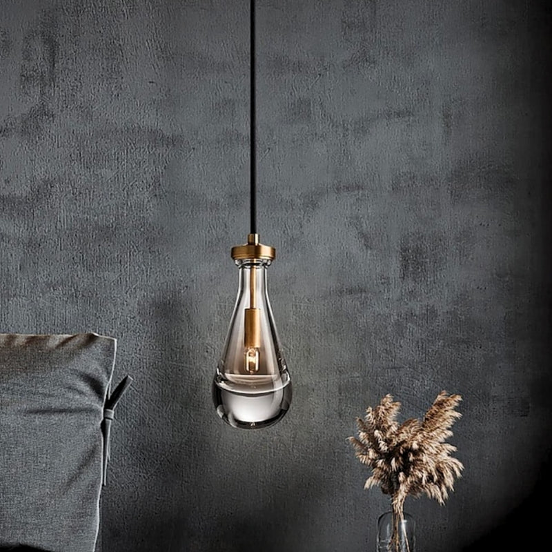 suspension art deco verre