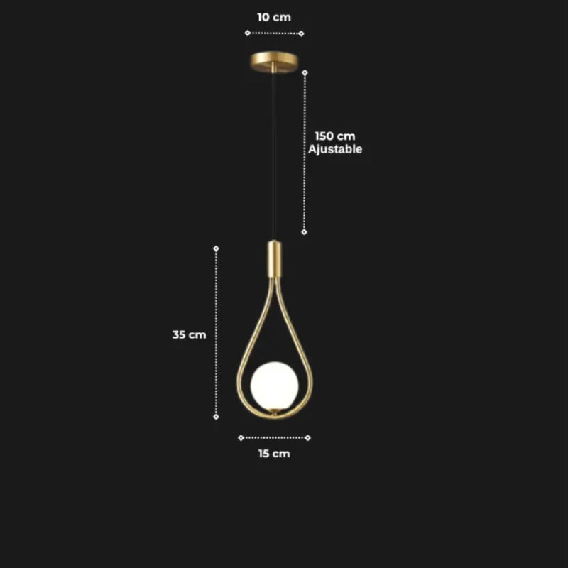 suspension boule blanche  6
